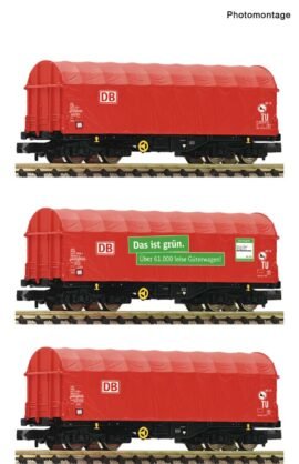 Fleischmann 6660014 3-tlg. Set: Schiebeplanenwagen, DB AG
