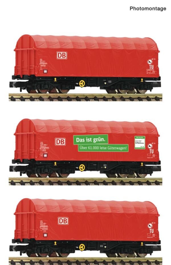 Fleischmann 6660014 3-tlg. Set: Schiebeplanenwagen, DB AG