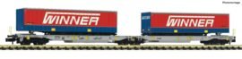 Fleischmann 825032 Doppeeltaschen-Gelenkwagen T2000 + Winner Display 825030 #2
