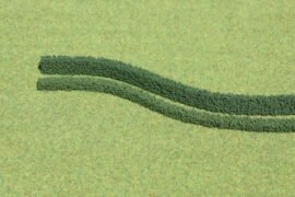 Heki 1185 3 flexible Hecken dunkelgrün 7 x 7 mm, je 50 cm lang