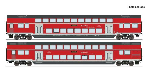 ROCO 6200145 2-tlg. Set: Doppelstockwagen, DB AG