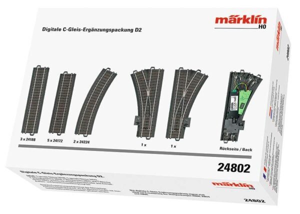 Märklin 24802 Digitale C-Gleis-Ergänzungspackung D2