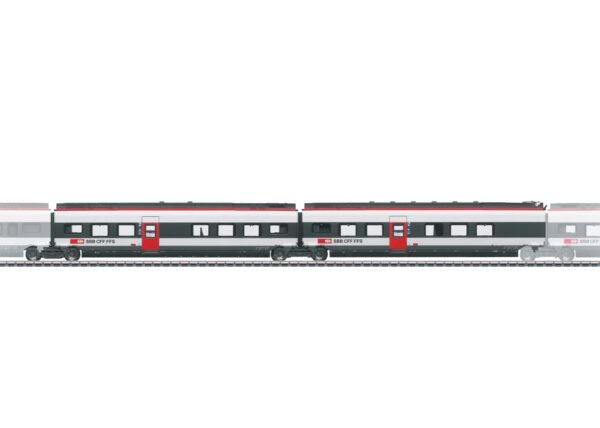 Märklin 43452 Ergänzungswagen-Set 2 zum RABe 501 022 Giruno