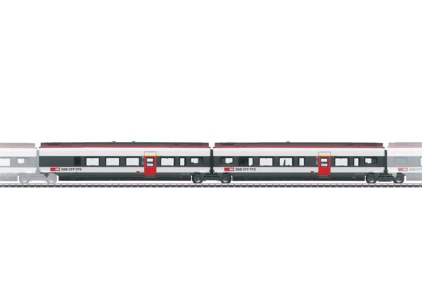 Märklin 43453 Ergänzungswagen-Set 3 zum RABe 501 022 Giruno