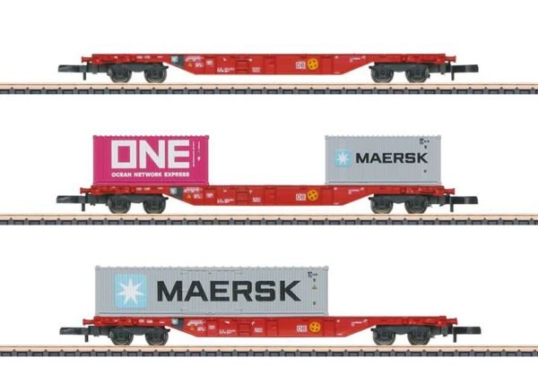 Märklin 82640 Container-Tragwagenset Sgns 6