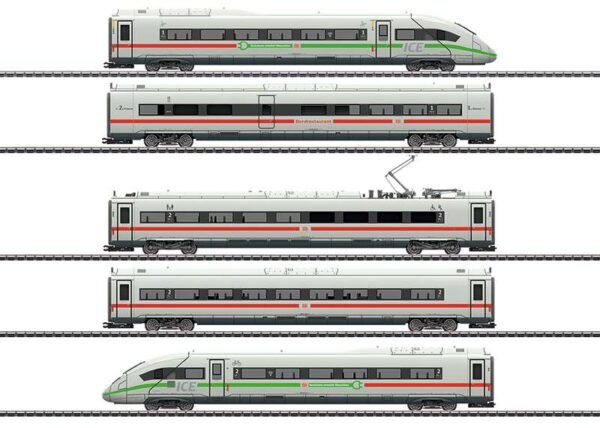 Märklin 39716 Triebwagenzug ICE 4 Baureihe 412/812 mit grünem Streifen – Bild 2