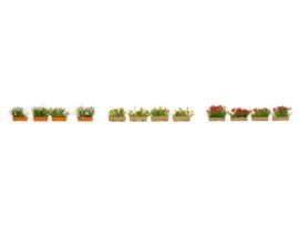 Noch 14009 Blumenkästen blühend bunt