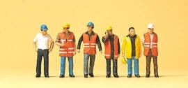 Preiser 10420 Arbeiter mit Warnweste
