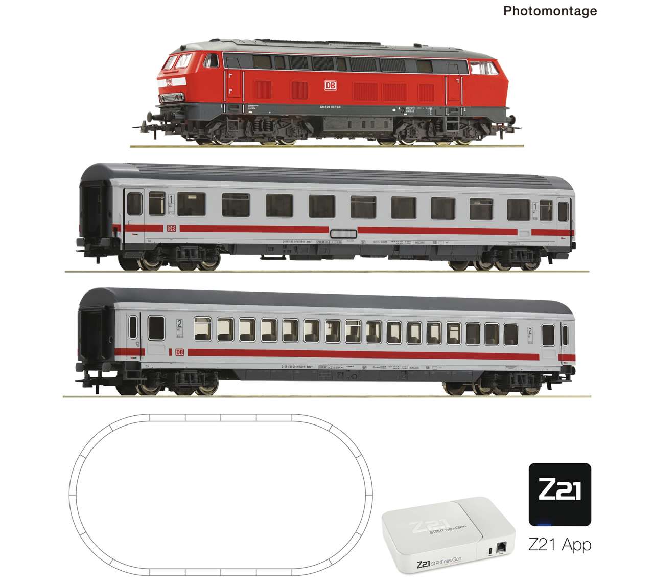 ROCO 5110010 Z21 START newGen Digitalset: Diesellokomotive BR 218 (GEOLINE) Z21APP