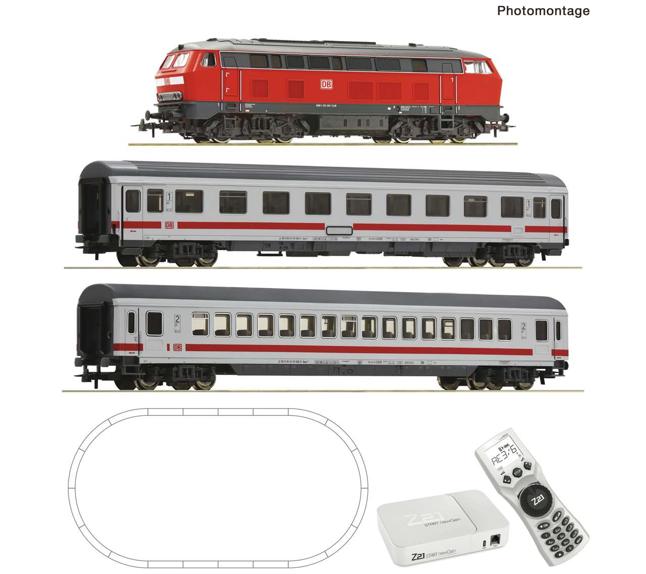 ROCO 5110011 Z21 START newGen Digitalset: Diesellokomotive BR 218 (GEOLINE) Multimaus