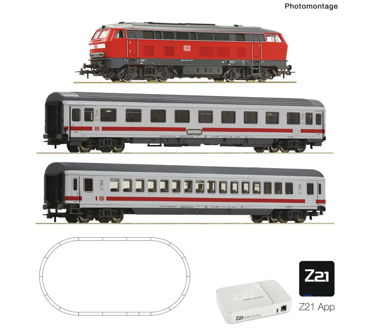 ROCO 5110012 Z21 START newGen Digitalset: Diesellokomotive BR 218 (ROCO LINE) Z21 APP