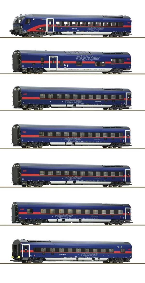 Roco 5520004 7-tlg. Set: Nightjet, ÖBB