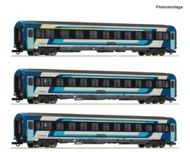 ROCO 6200228 3-tlg. Set: Eurofima-Schnellzugwagen