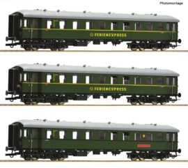 ROCO 6200235 3-tlg. Set: Reisezugwagen 'Ferienexpress'