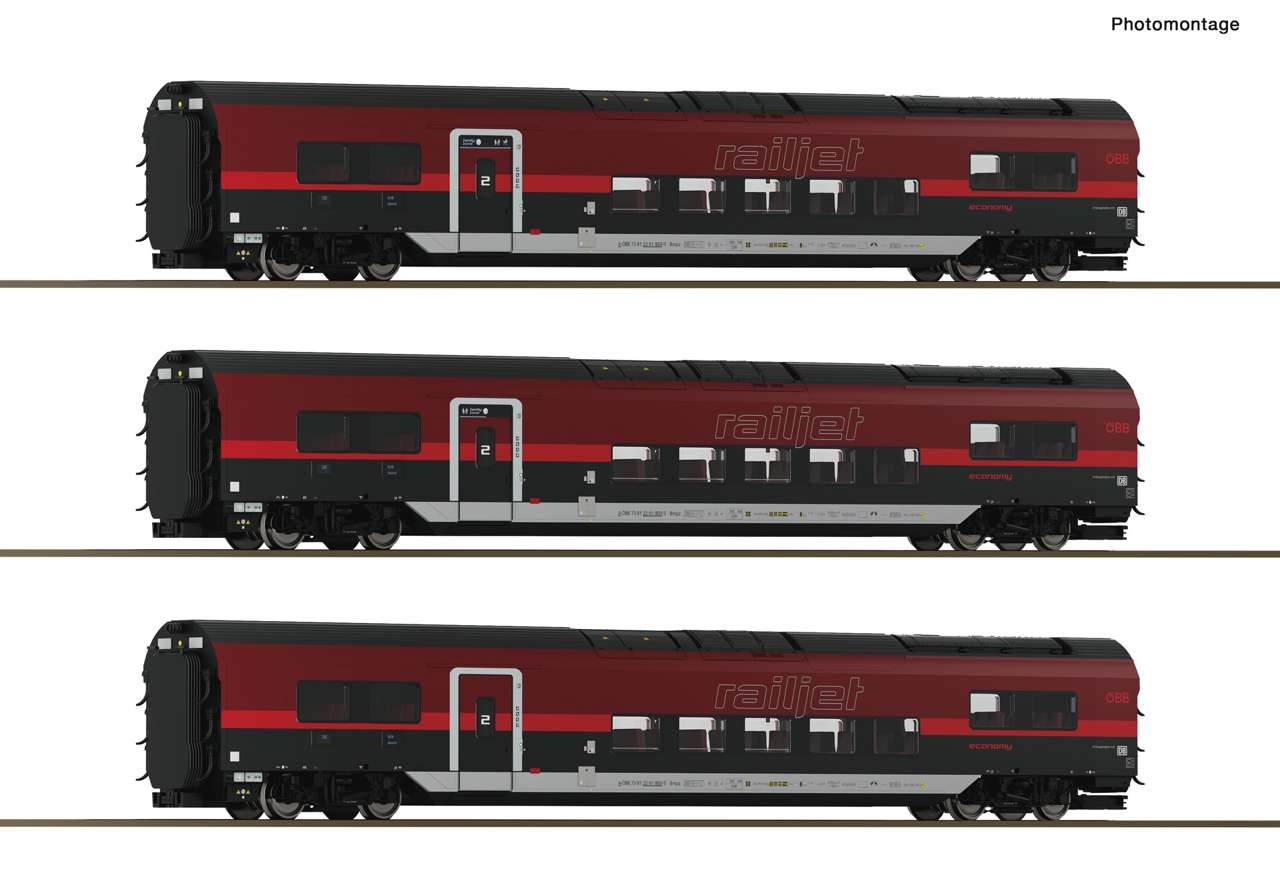 ROCO 6220179 3-tlg. Set 2: Railjet der neuen Generation