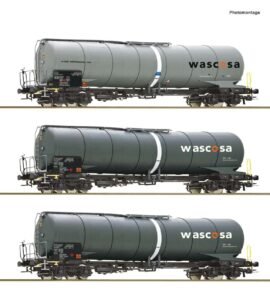 ROCO 6600143 3-tlg. Set: Kesselwagen, Wascosa