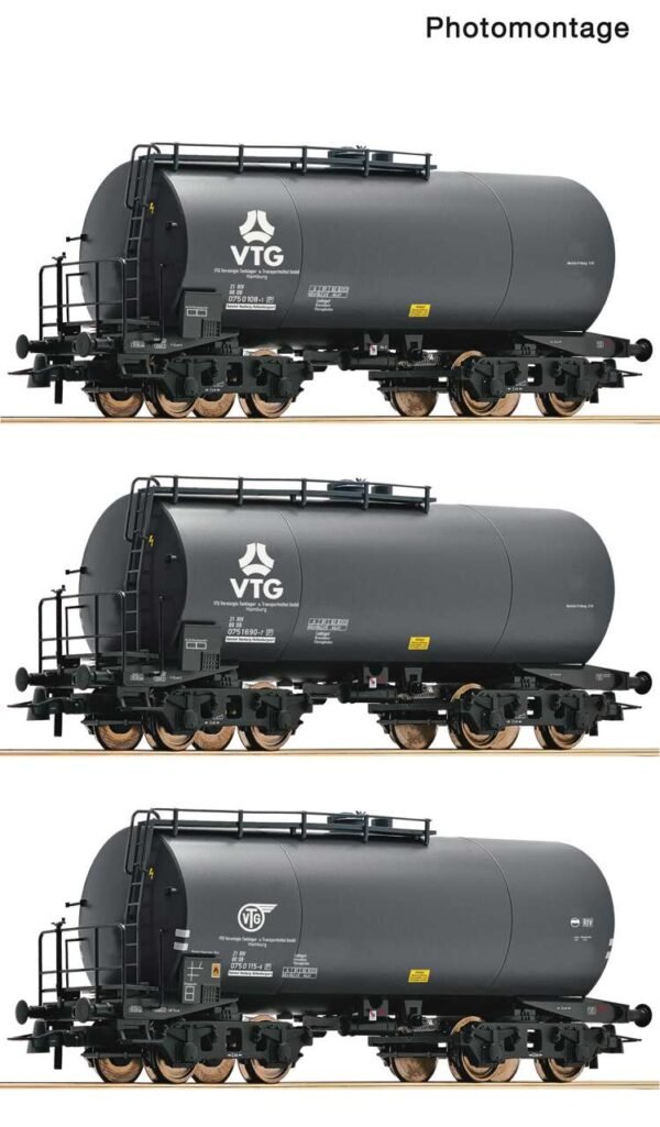 ROCO 6600162 3-tlg. Set: Kesselwagen, VTG/DB