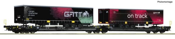 ROCO 6600170 Doppeltaschen-Gelenkwagen T3000e, TX Logistik