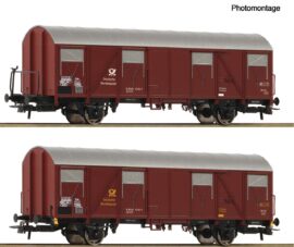 ROCO 6600248 2-tlg. Set: Gedeckte Postgüterwagen