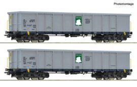 ROCO 6600295 2-tlg. Set: Offene Güterwagen