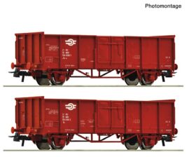 ROCO 6600301 2-tlg. Set: Offene Güterwagen