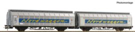 ROCO 6600311 Schiebewandwagen-Doppeleinheit