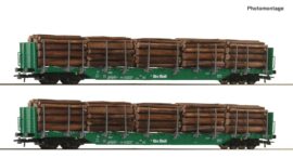 ROCO 6600319 2-tlg. Set: Rungenwagen