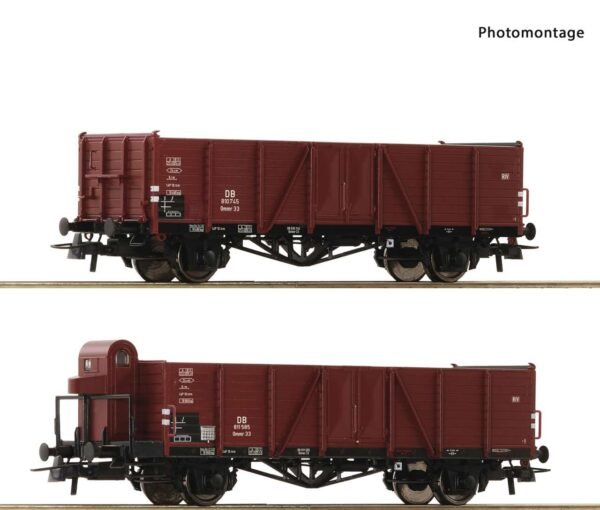 Roco 76289 2-tlg. Set: Offene Güterwagen, DB