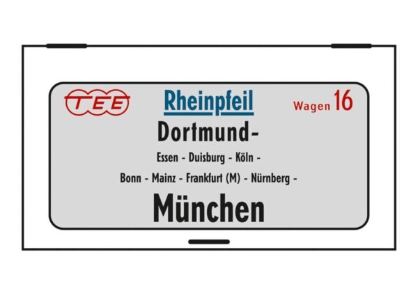 Minitrix 15368 Wagen-Set 'TEE Rheinpfeil' – Bild 3