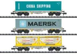 Minitrix T18703 Güterwagen-Set Containertrans