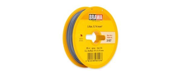 Brawa 3157 Schaltlitze 0,14mm² 25m gr