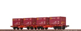 Brawa 50932 H0 GÜW Sggmmrrs DB AG VI