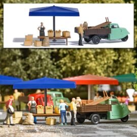 Busch 7914 A-Set: Marktstand Kartoffeln