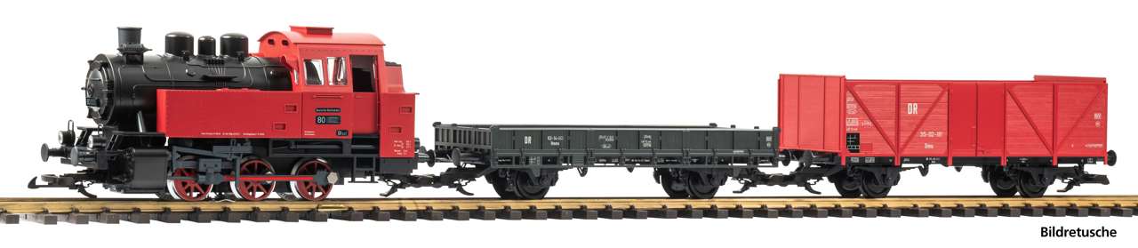 Piko 37124 G Start-Set Gueterzug BR 80 +