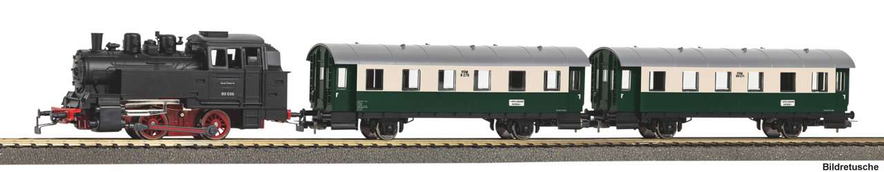 Piko 57035 Start-Set mit Bettung Dampflo