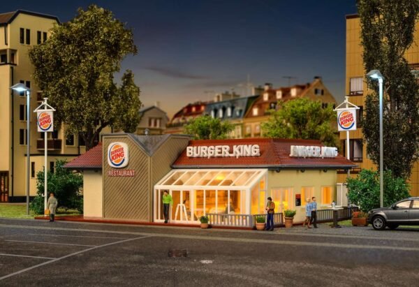 Vollmer 43632 H0 Burger King-Schnellrestaur – Bild 4