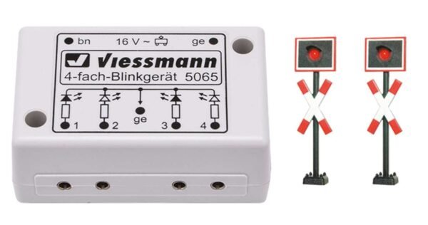 Viessmann 5801 N Andreaskreuze,2 St.+Blinkel