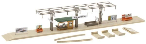 Faller 120188 Bahnsteig mit Kiosk – Bild 2