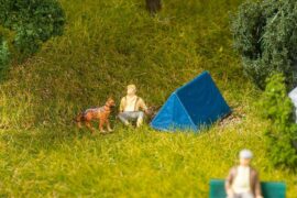 Faller 180003 4 Zelte, blau
