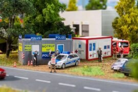 Faller 180338 Bürocontainer Polizei und DRK