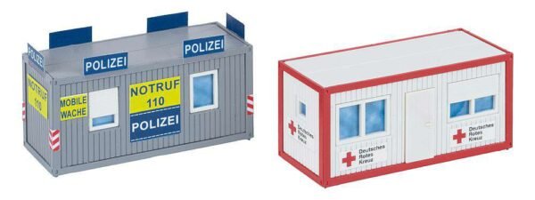 Faller 180338 Bürocontainer Polizei und DRK – Bild 4