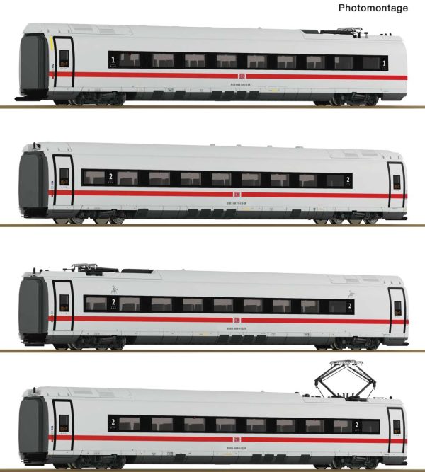 ROCO 7700018 4-tlg. Set: Zwischenwagen ICE 3neo (BR 408), DB AG