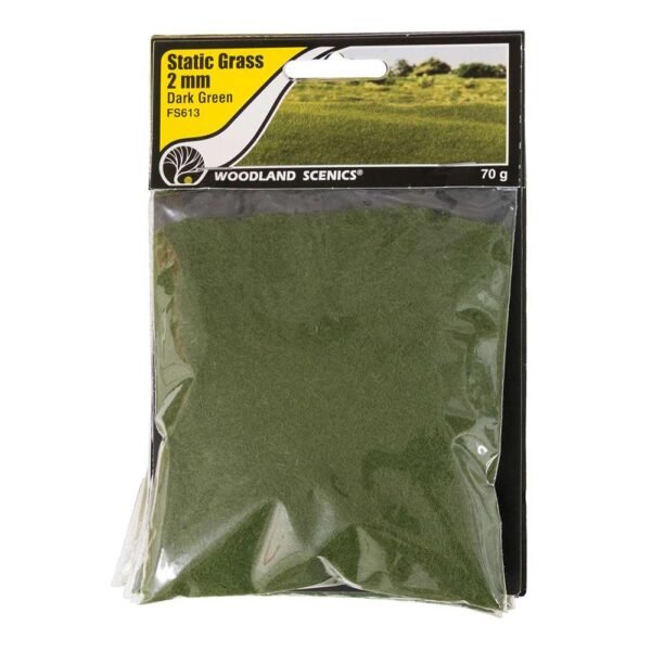 Woodland WFS613 2mm Static Grass Dark Green – Bild 2