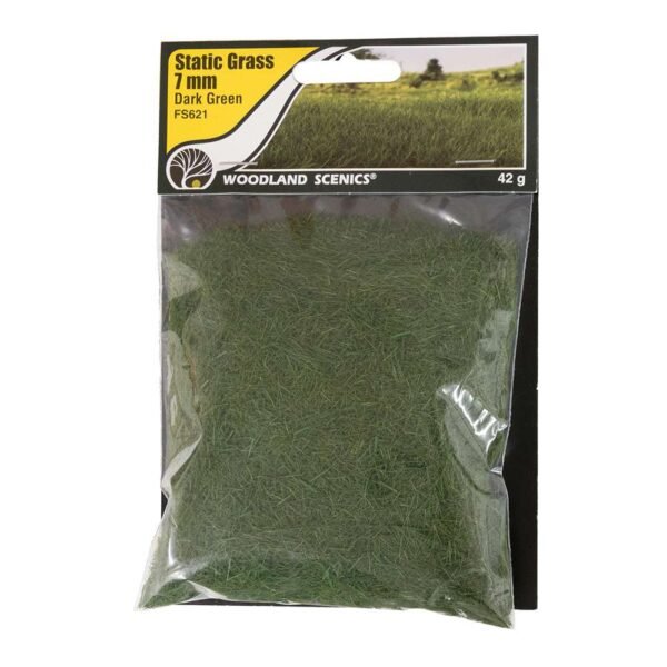 Woodland WFS621 7mm Static Grass Dark Green – Bild 2