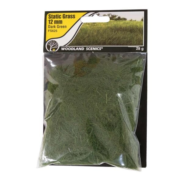 Woodland WFS625 12mm Static Grass Dark Green – Bild 2